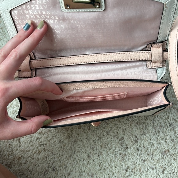 Kate Spade New York Walter Place Nikki Crossbody Bag Pink White - Picture 5 of 9